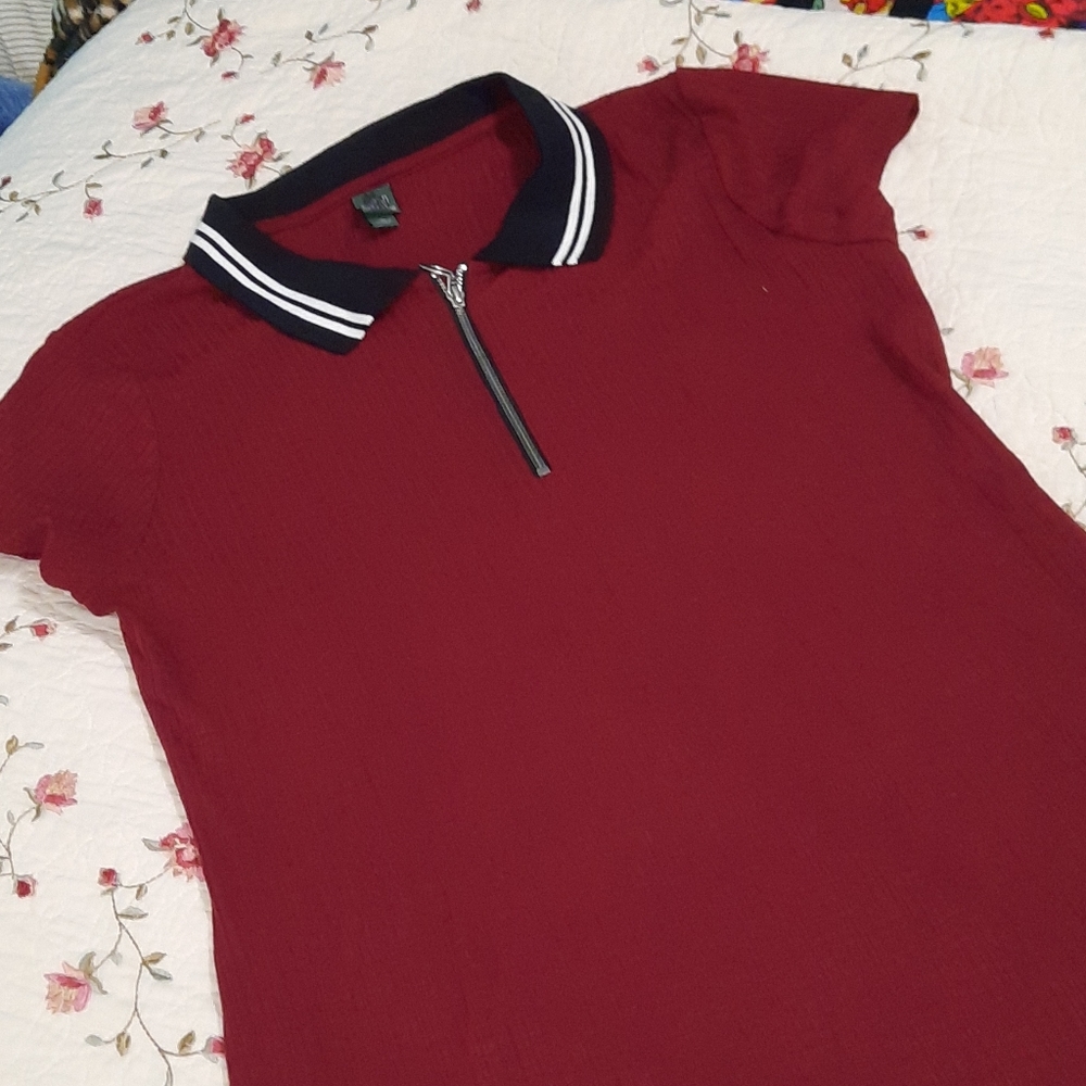 Wild Fable XL maroon minidress zipper